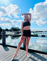Eclipse one shoulder Crop Top