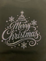 Merry Christmas Diamontie sweatshirt